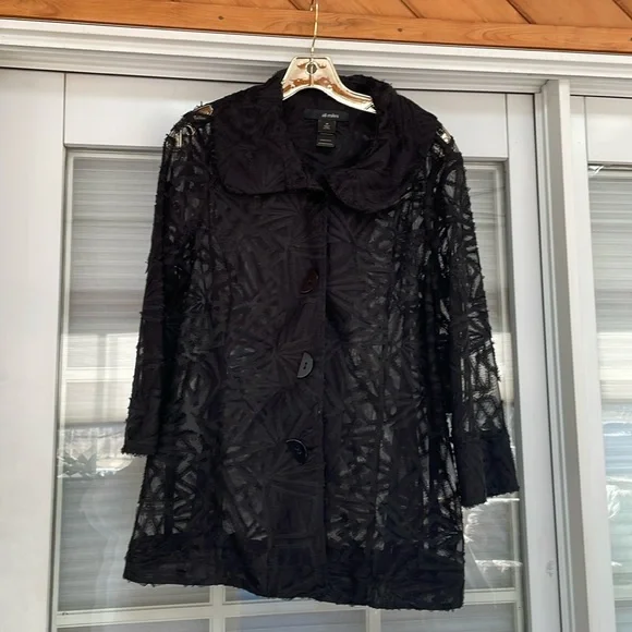 Ali Miles Lace Jacket With Peter Pan Collar. Size M. NWT - Picture 1 of 4